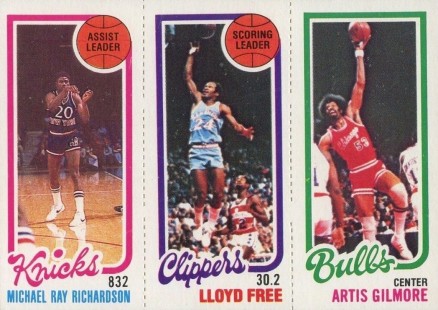 1980 Topps Richardson/Free/Gilmore # Basketball Card