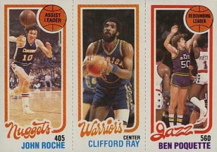 1980 Topps Roche/Ray/Poquette # Basketball Card