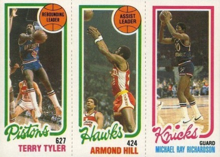 1980 Topps Tyler/Hill/Richardson # Basketball Card