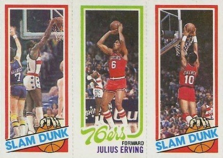 1980 Topps Hayes/Erving/Brewer # Basketball Card