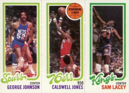 1980 Topps Johnson/Jones/Lacey # Basketball Card
