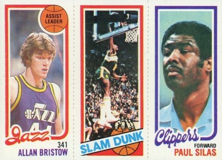 1980 Topps Bristow/Shelton/Silas # Basketball Card
