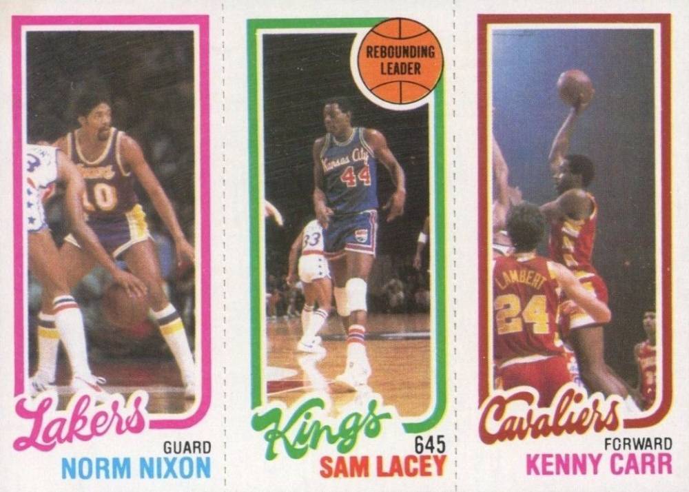 1980 Topps Nixon/Lacey/Carr # Basketball Card
