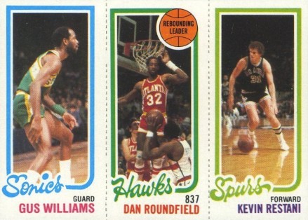 1980 Topps Williams/Roundfield/Restani # Basketball Card