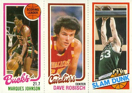 1980 Topps Johnson/Robisch/Robey # Basketball Card