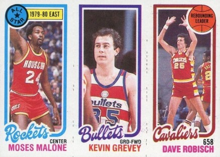 1980 Topps Malone/Grevey/Robisch # Basketball Card