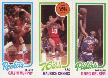 1980 Topps Murphy/Cheeks/Kelser # Basketball Card