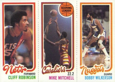 1980 Topps Robinson/Mitchell/Wilkerson # Basketball Card
