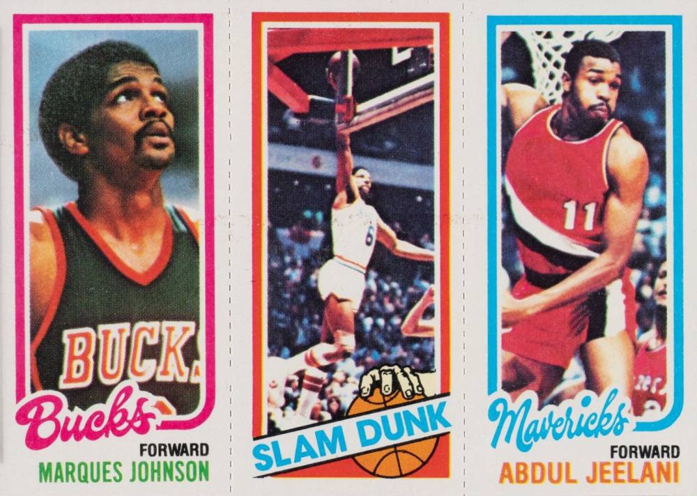 1980 Topps Johnson/Erving/Jeelani # Basketball Card
