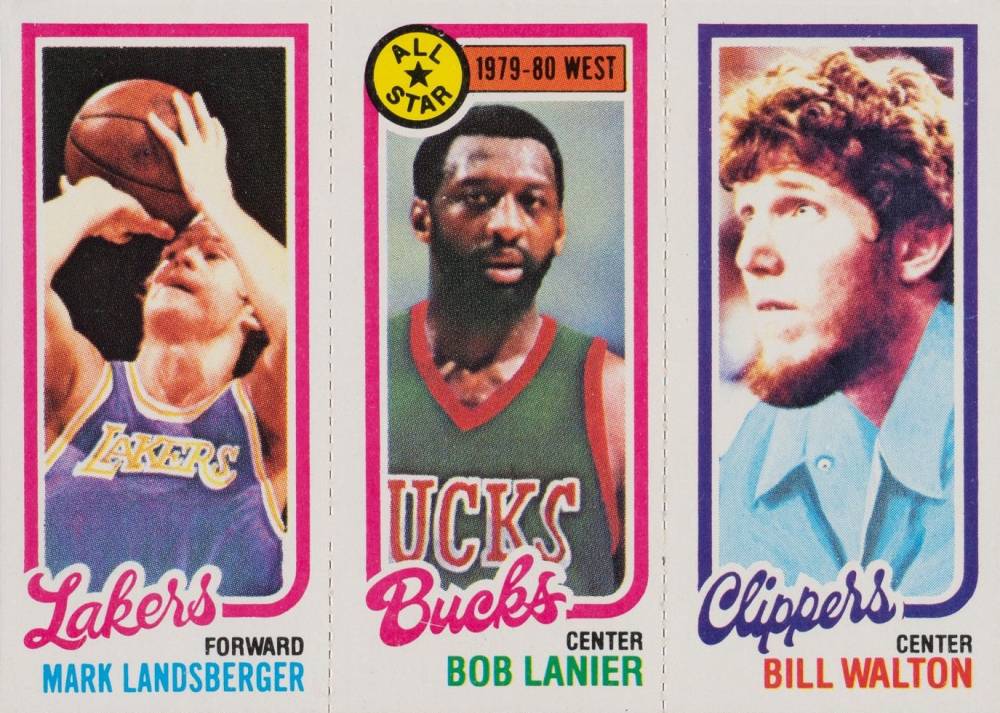 1980 Topps Landsberger/Lanier/Walton # Basketball Card