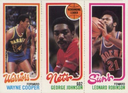 1980 Topps Cooper/Johnson/Robinson # Basketball Card