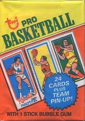 1980 Topps Wax Pack # Basketball Card