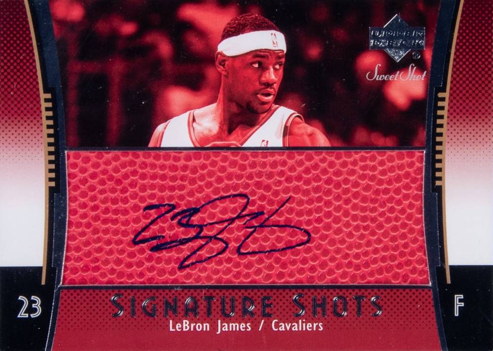 2004 Upper Deck Sweet Shot Signature Shots LeBron James #SSR-LJ Basketball Card