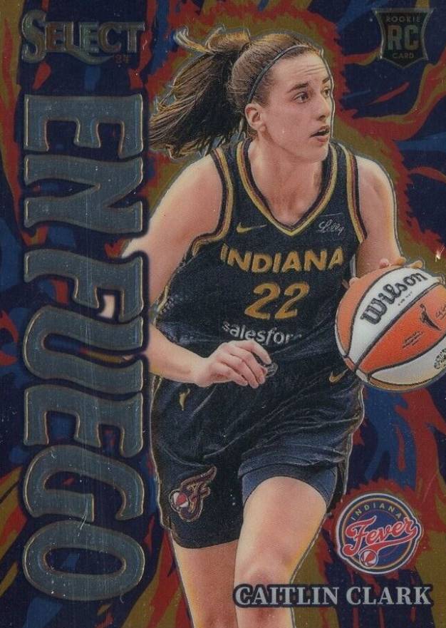 2024 Panini Select WNBA EN Fuego Caitlin Clark #14 Basketball Card