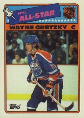 1988 Topps Stickers Wayne Gretzky #8 Hockey Card