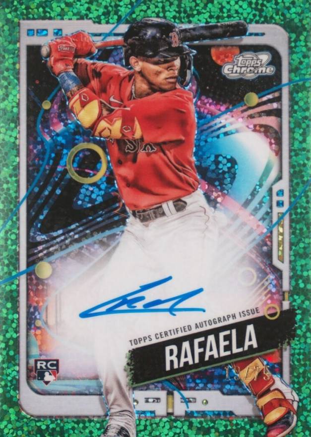 2024 Topps Chrome Cosmic Cosmic Chrome Autographs Ceddanne Rafaela #CR Baseball Card