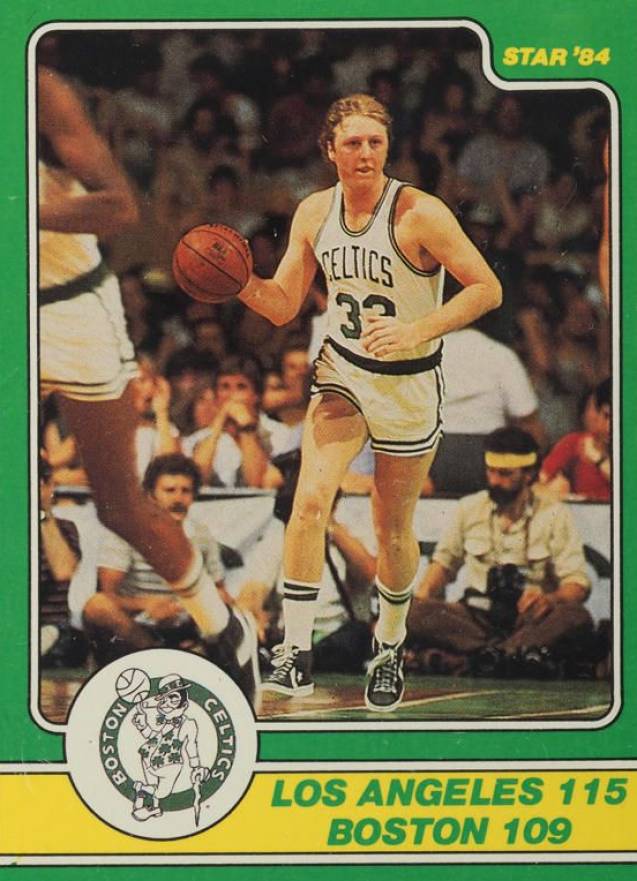 1984 Star Celtics Champions L.A. 115 Boston 109 #4 Basketball Card