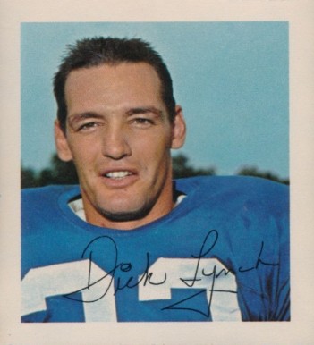 1964 Wheaties Stamps Dick Lynch # Football Card