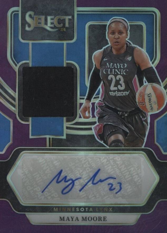 2024 Panini Select WNBA Autographed Memorabilia Maya Moore #AMMM Basketball Card