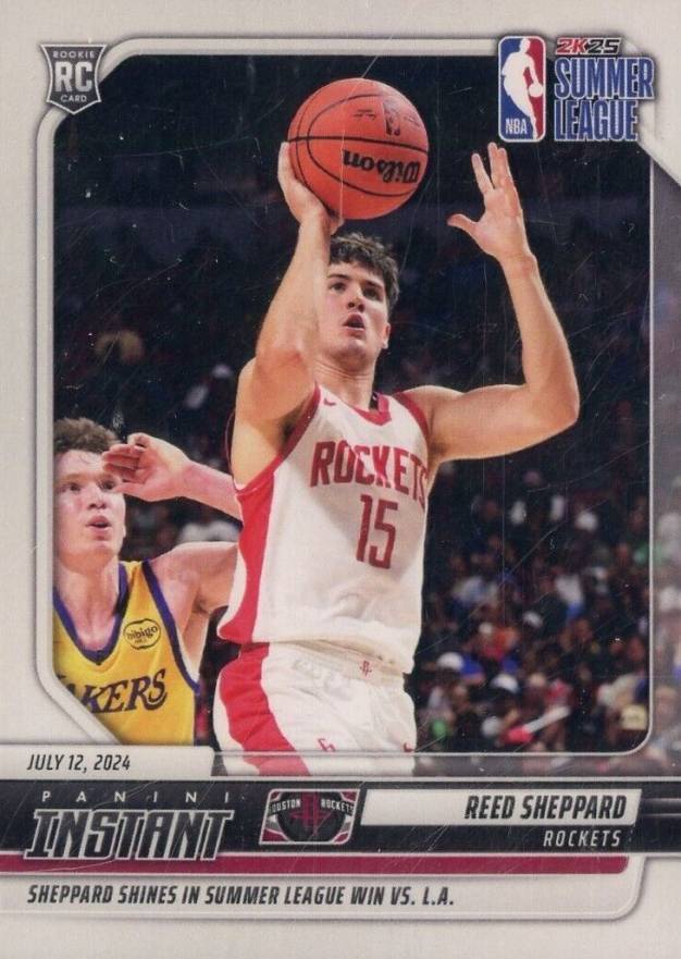 2024 Panini Instant NBA Summer League Reed Sheppard #9 Basketball Card