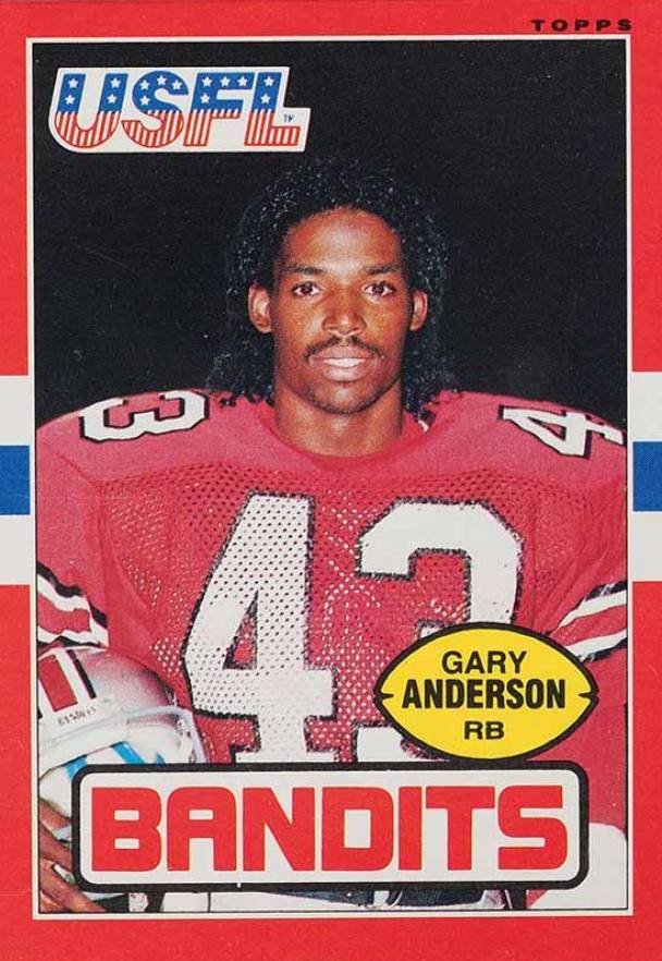 1985 Topps USFL Gary Anderson #122 Football Card