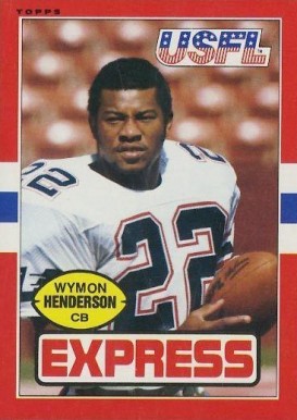 1985 Topps USFL Wymon Henderson #59 Football Card