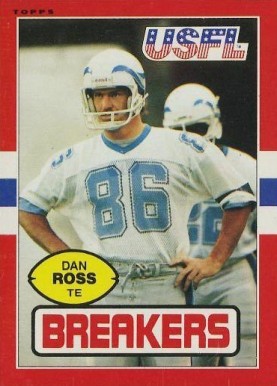 1985 Topps USFL Dan Ross #112 Football Card