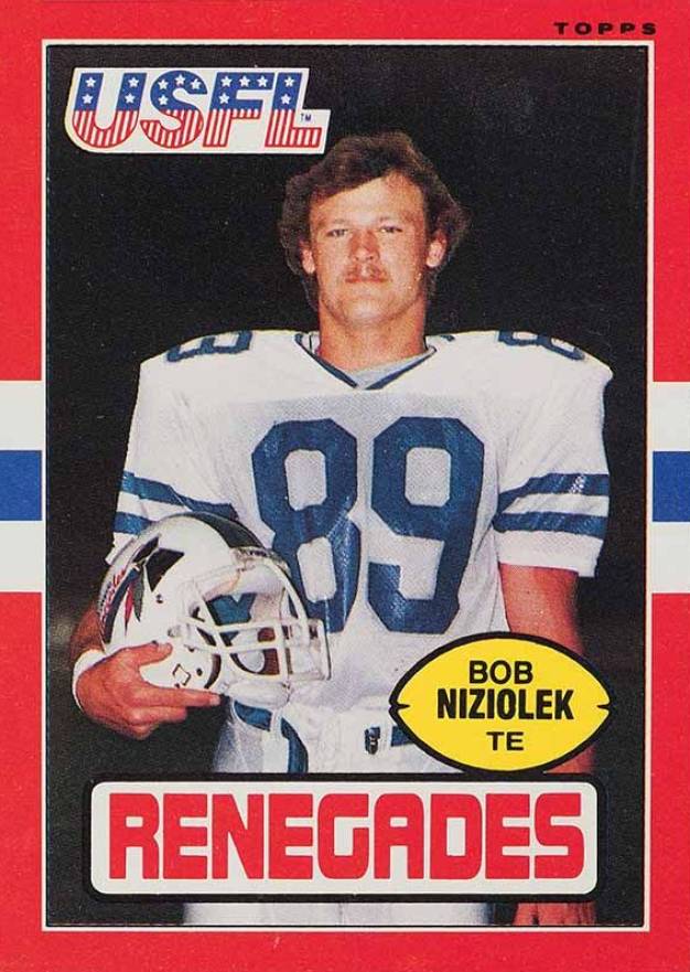 1985 Topps USFL Bob Niziolek #101 Football Card