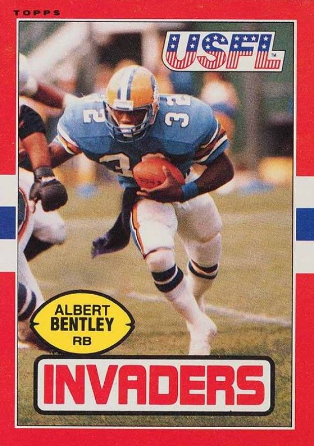 1985 Topps USFL Albert Bentley #89 Football Card