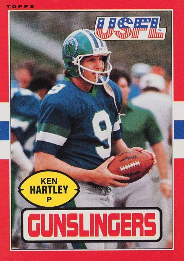 1985 Topps USFL Ken Hartley #117 Football Card