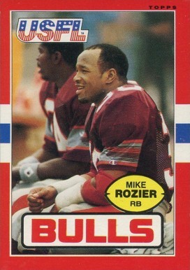 1985 Topps USFL Mike Rozier #55 Football Card