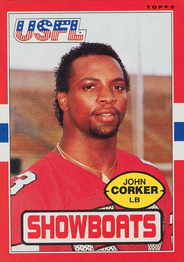 1985 Topps USFL John Corker #69 Football Card