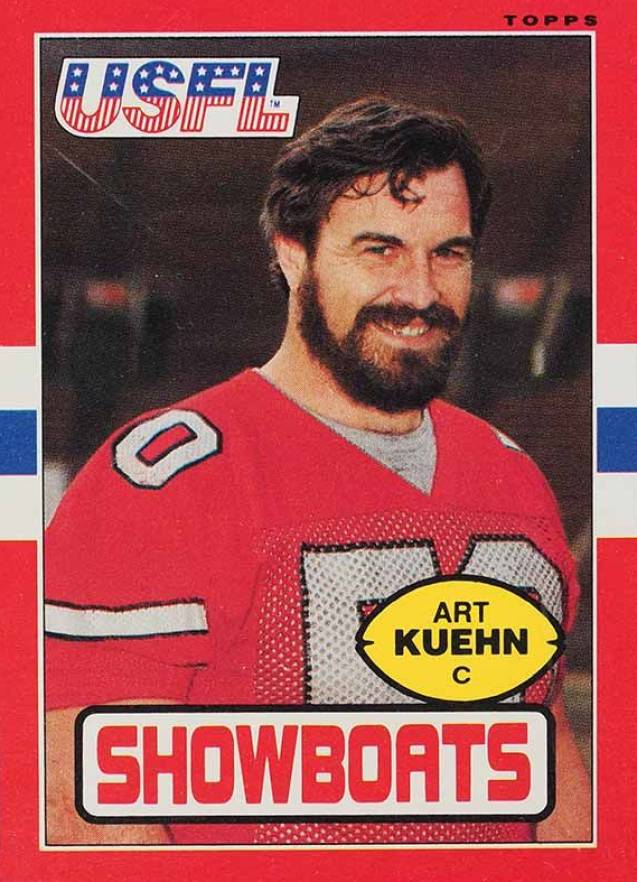 1985 Topps USFL Art Kuehn #71 Football Card