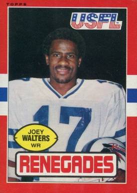 1985 Topps USFL Joey Walters #104 Football Card