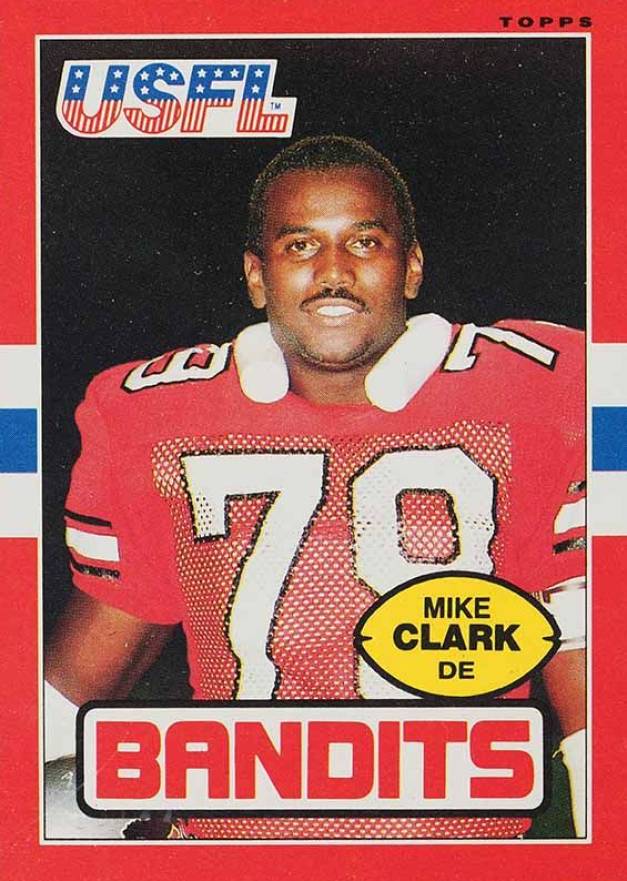 1985 Topps USFL Mike Clark #126 Football Card