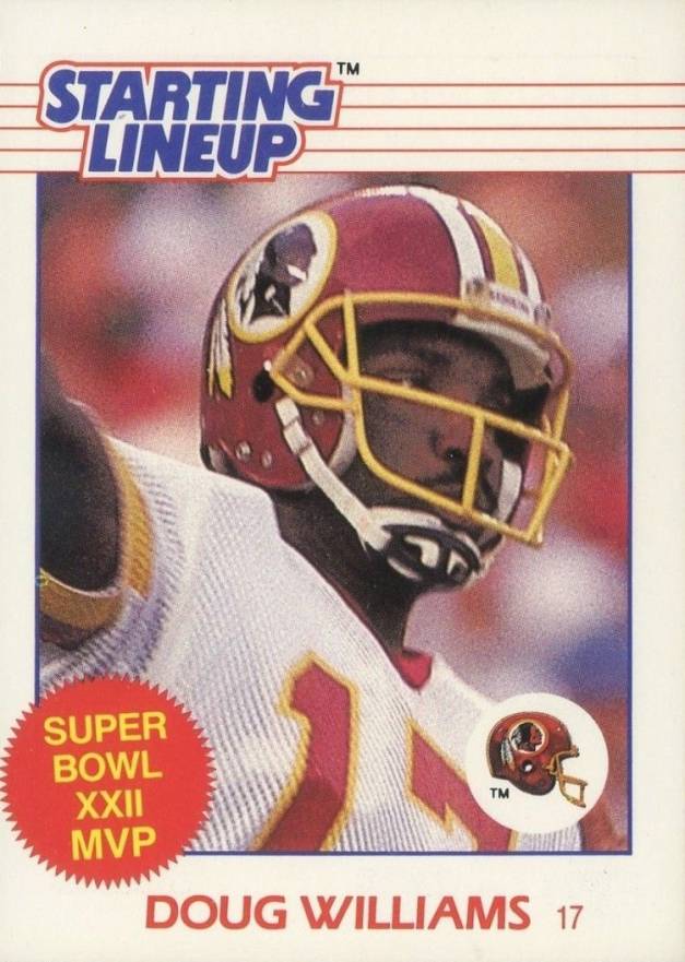 1988 Kenner Starting Lineup Doug Williams # Football Card