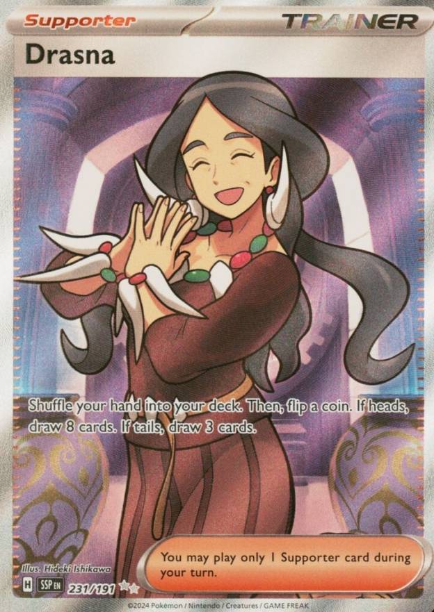 2024 Pokemon SSP EN-Surging Sparks Drasna #231 TCG Card