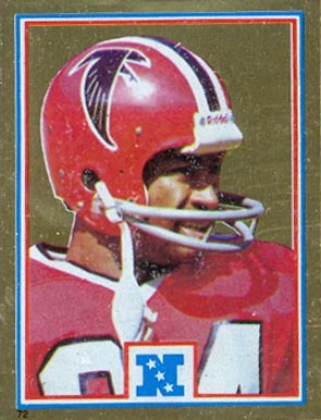 1982 Topps Sticker Alfred Jenkins #72 Football Card