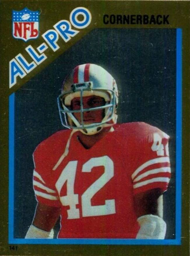 1982 Topps Sticker Ronnie Lott #141 Football Card