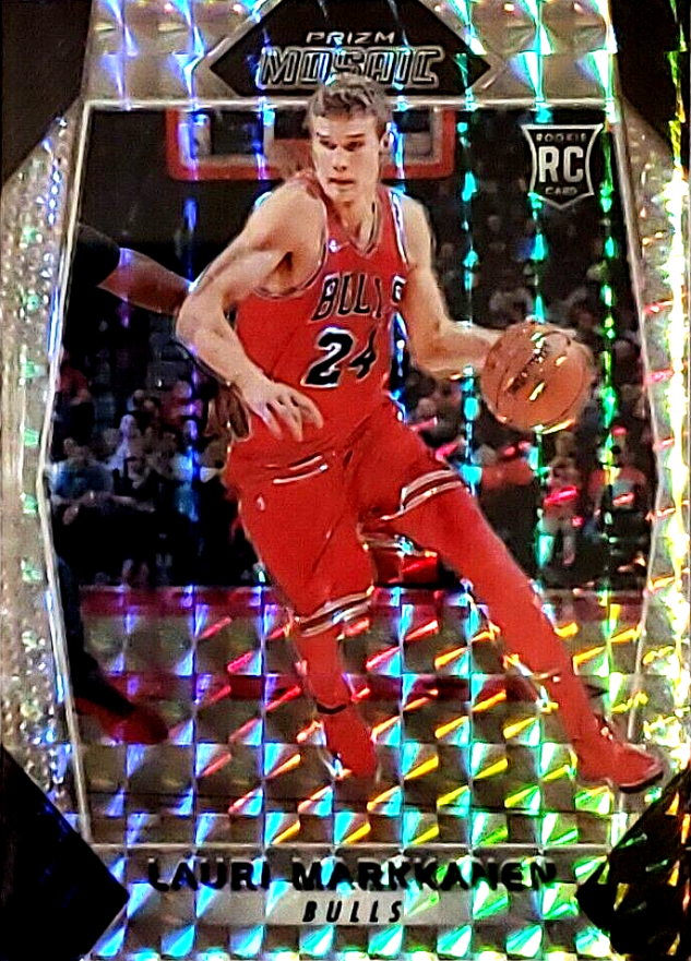 2017 Panini Prizm Mosaic Lauri Markkanen #9 Basketball Card