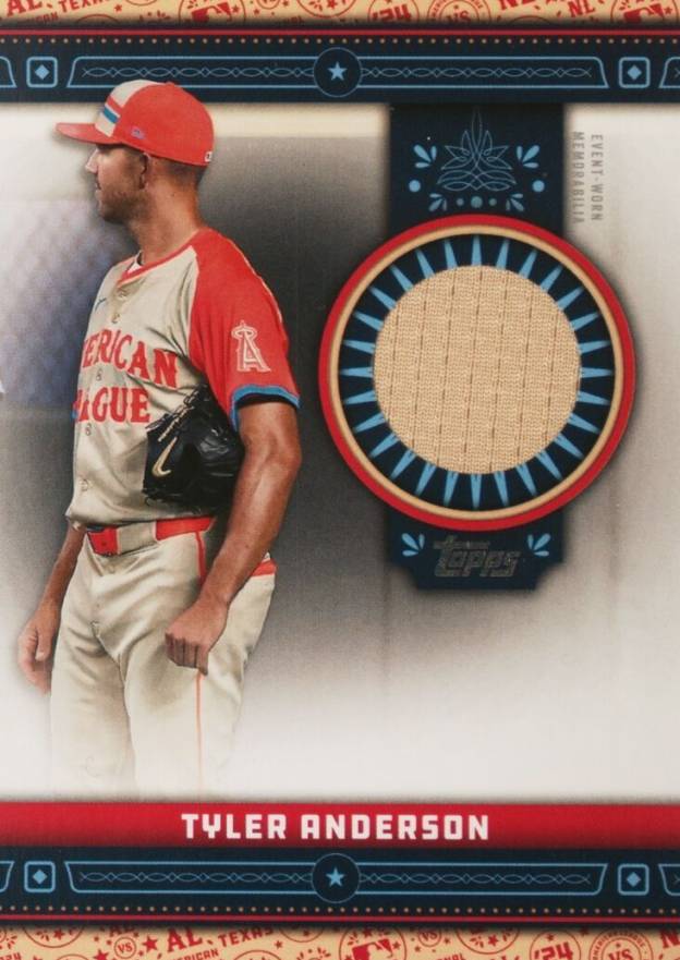 2024 Topps Update All-Star Stitches Relics Tyler Anderson #ASRTA Baseball Card