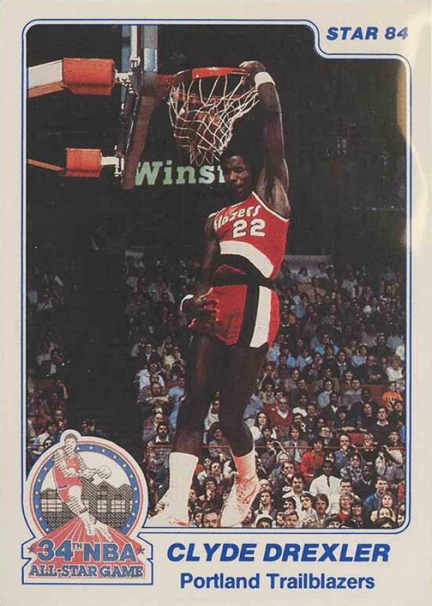 1984 Star All-Stars Clyde Drexler #27 Basketball Card