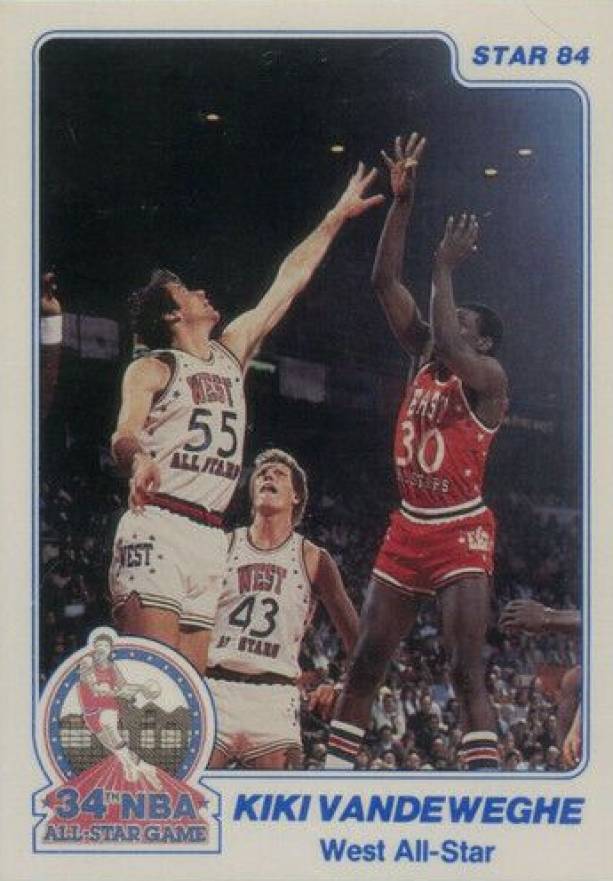 1984 Star All-Stars Kiki Vandeweghe #25 Basketball Card