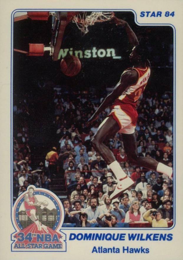 1984 Star All-Stars Dominique Wilkins #33 Basketball Card