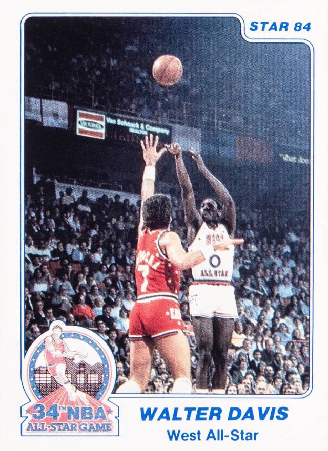 1984 Star All-Stars Walter Davis #17 Basketball Card