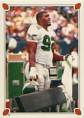 1987 Topps Stickers Reggie White #49 Football Card