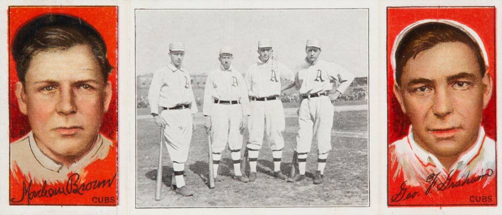 1912 Hassan Triple Folders The Athletic Infield # Baseball Card