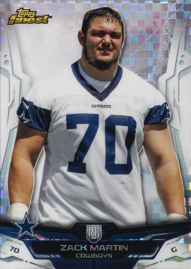 2014 Finest Zack Martin #112 Football Card