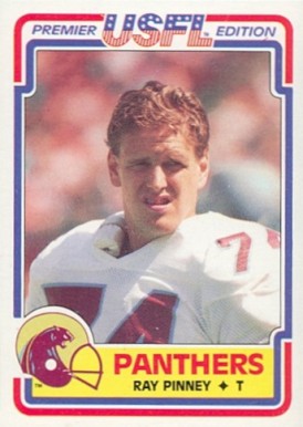 1984 Topps USFL Ray Pinney #66 Football Card