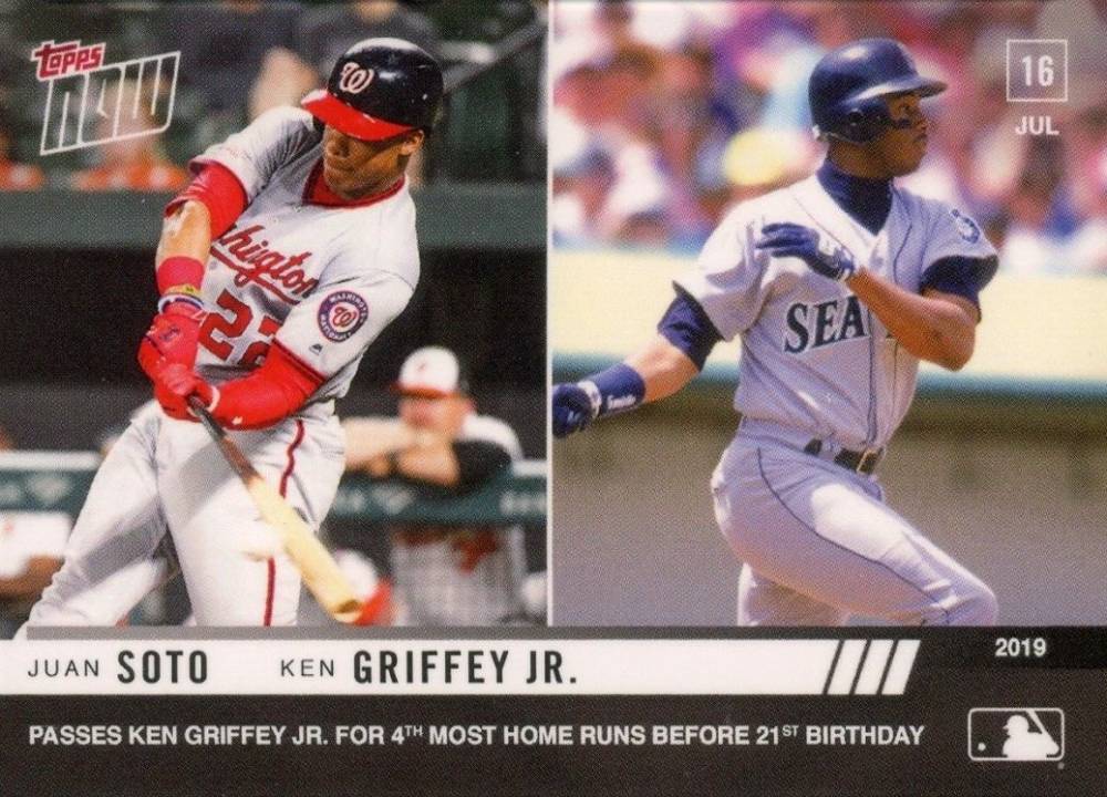 2019 Topps Now Juan Soto/Ken Griffey Jr. #519 Baseball Card